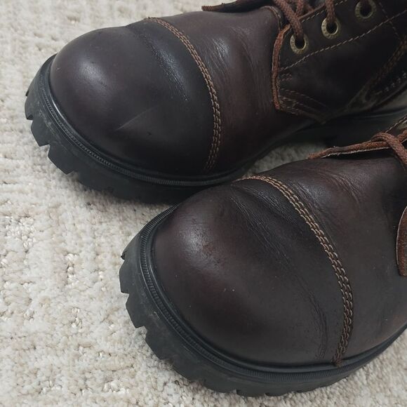 STARTER | Rugged Terrain Leather  Brown Lace-Up Boots 1990\'s main image 11